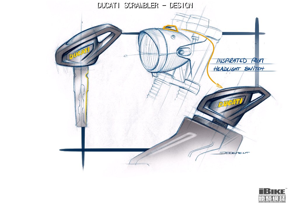 8-78 DUCATI SCRAMBLER SKETCH